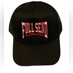 NWT Full Send X Dababy Trucker Hat Black Red “Billion Dollar Baby” Baseball Cap